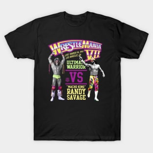 Ultimate Warrior Vs Macho Man Wrestlemania T-Shirt